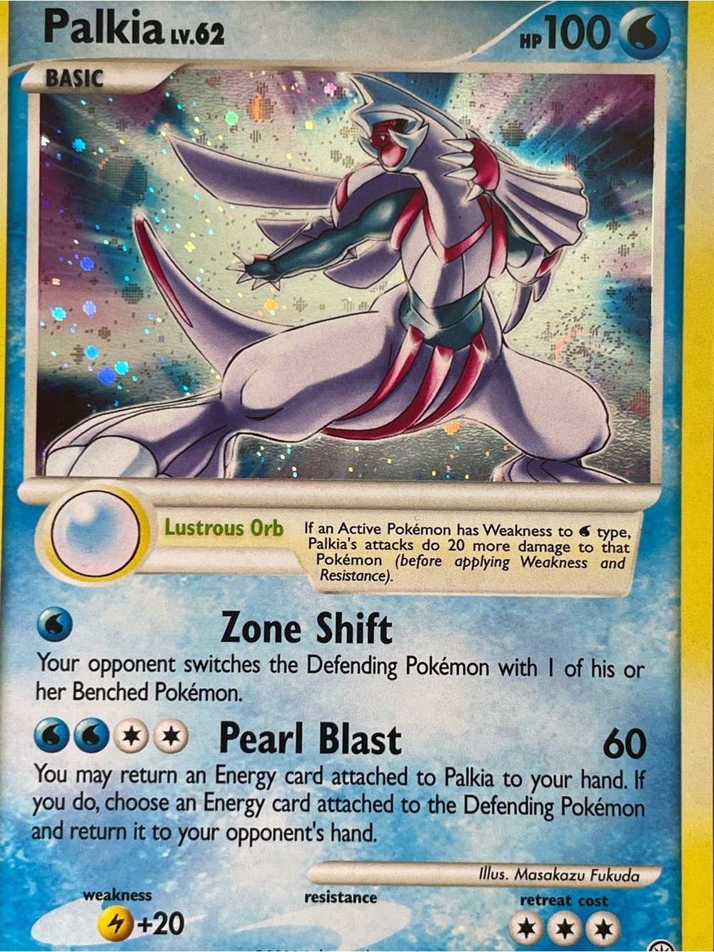 Palkia #11/100/Pokemon Majestic Dawn/Holo Rare - Picture 6 of 15